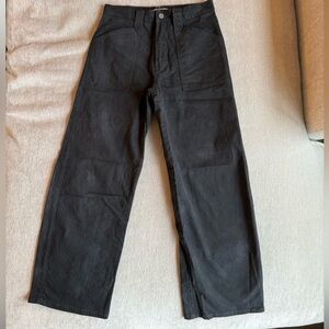 Moussy Women's Rancho Gusset Cargo Pants Black Dyed XS